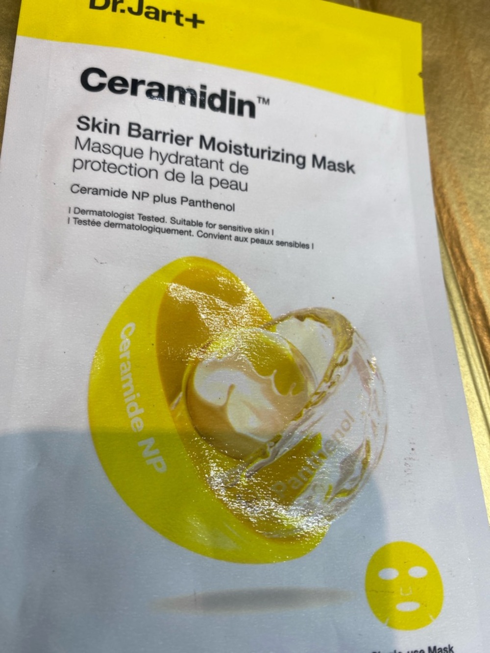 Dr. Jart+ Ceramidin Skin Barrier Moisturizing Mask - Yellow